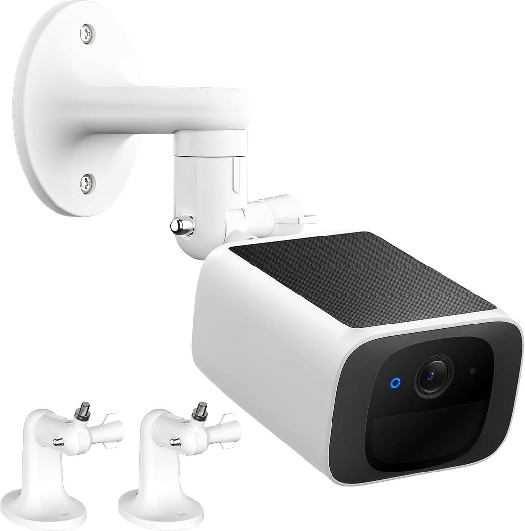 2Pack Wall Mount for eufyCam 2C/2C Pro, 2/2 Pro, 3C/S300, 3/S330SoloCam S220/C210, 360Adjustable Security Wall Mount Bracket for eufyCam Indoor/Outdoor Use (Camera Not Included)
