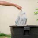 (200 Pack) 13 Gallon Trash Bags, 12-16 Gallon White Kitchen Bags, 1.5 Mil, Heavy Duty, Fits Round and Square 12-16 gal Trash Cans, 24" x 31" Garbage Trash Can Liners