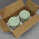 SHOWIN Overnight Oats Containers with Lids, 16oz Glass Jars with Lids 2 pcs, Light Green, Wide Mouth Mason jars for Salad, Yogurt, Snacks, Meal Prep