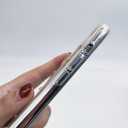 2 x Bonitec Compatible with iPhone 14 Pro Max Case 3D Clear Luxury Moon Star Universe Silicone Bedazzled Sparkly Transparent Glitter Anti-Scratch Non-Slip Protective Fashion for Women and Girls (Gold)