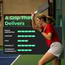 ADV Felttac Pickleball Grip Tape - Soft, Very Durable, Sweat Absorbing Pickleball Overgrip Tape - Dry & Comfortable Pickleball Paddle Grip Tape - Easy to Use & Easy to Install (12-Pack White)