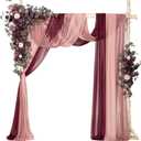Ling's moment Wedding Arch Flowers, Deep Plum, 5-Piece Set