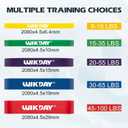 Resistance Bands for Working Out, Exercise Bands, Workout Bands, Pull Up Assistance Bands for Body Stretching Training Physical Therapy Muscle Training for Men & Women (8-100 lbs, 01 Multicolour)