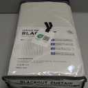 100% Blackout Shield Linen Blackout Curtains for Bedroom 108 Inches Long, Back Tab/Rod Pocket Living Room Drapes, Thermal Insulated Blackout Curtains 2 Panels Set, 50" W x 108" L,Cream