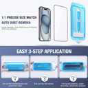 2-Pack Screen Protector for iPhone Air 6.5-inch,9H Tempered Glass, High Definition Clear, Full Coverage, Anti-Fingerprint, Auto Dust-Elimination, No Bubble, Easy Installation