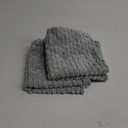 Kevin Textile Throw Pillow Covers Soft Corduroy Decorative Set of 2 Boho Striped Pillow Covers Pillowcases Farmhouse Home Decor for Couch Bed Sofa Living Room 16x16 Inch Greyish Green