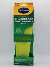 Dr. Scholls Sport Insoles - Superior Shock Absorption and Arch Support to Reduce Muscle Fatigue and Stress on Lower Body Joints for Women Size 6-10 (1 Pair (Pack of 1))