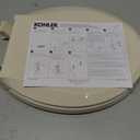 KOHLER 4639-RL-47 Cachet ReadyLatch Round Toilet Seat Soft Close, Almond
