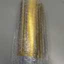 50counts 9 OZ. Disposable Cups Old fashioned Party Tumblers, 9 Ounce Squat Cups Gold Wine Glasses Hard Plastic Cups with Gold Rim