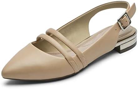 Rockport Women's Total Motion Adelyn Sling Ballet Flat, Nude, 5M
