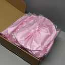 Large Wedding Pew Bows with Long Tails 12 x 29.5 Inch Wedding Aisle Decorations Bows Satin Ribbon Background Decor for Bridal Shower Reception Ceremony (Pink,24 Pcs)