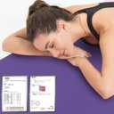 Hatha Yoga Thick TPE Yoga Mat 72"x 27"x1/3 inch Non Slip Eco Friendly Exercise Mat for Yoga Pilates & Floor Workouts