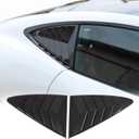 Daeiclru Rear Side Window Louver Cover Fit for Jaguar F-Type 2013-2024, Rear Window Shutters Trim Cover, Air Vent Scoop Shades Cover (Carbon Fiber Pattern)