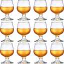 Qunclay 12 Pcs 3.5oz Shot Glass Cups Whiskey Bourbon Tasting Glasses Clear Small Brandy Snifter Cognac Wine Sherry Snifter Baileys Copitas Para Tequila Port Cup for Tasting Brandy Drinking Liquor Beer