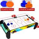Air Hockey Table for Kids | Tabletop Air Hockey for Children, Girls, Boys, Teens with Air Hockey Pucks and Paddles, Electronic Fans