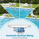 Pool Fountain Waterfall for Above Ground/Inground Pools, Auto-Swing Wide Spray Sprinkler Fountain, Adjustable Height 16-23", Swimming Pool Accessories for Relaxation & Water Cooling, Pool/Spa Decor