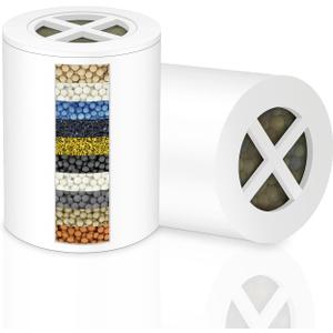 A-01 Replacement Filter Compatible with Afina Filter Shower Head, Clean Water, High Pressure Shower, Reduce Dry Skin Itching and Dandruff, Improve Your Skin and Hair Condition, 2 Pack