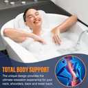 Amazon.com: Full Body Bath Pillow for Bathtub, Thick Bathtub Cushion with Laundry Bag, Bath Tub Pillows for Headrest Neck and Back Support White 51" x 17" : Beauty & Personal Care