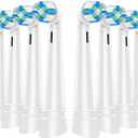 8 PCS IO Replacement Heads Compatible with Oral B IO 2/3/4/5/6/7/8/9/10/Deeep Clean Electric Toothbrush, Toothbrush Brush Heads Compatible with Oral B IO for Teeth Clean (White)