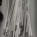 REDCAMP 20 Feet Chimney Sweep Kit, Dryer Vent Cleaner Kit with 15 Flexible Rods, 4/6 in Brush Heads for Easy Cleaning, Chimney Cleaning Kit for Efficient Fireplace Sewage Pipe Maintenance