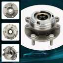 IRONTEK 513294 Front Wheel Hub and Bearing Assembly Compatible for Nissan 2007-2012 Altima; 5 Lugs W/ABS 1PCS Wheel Bearing and Hub