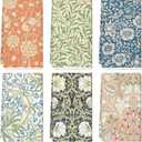 JarThenaAMCS William Morris Floral Kitchen Towel 18 x 28 Inch Wildflower Dishcloth Decorative Hand Drying Tea Towel for Baking Cooking Cleaning Party Supplies, 6Pcs (Vintage Flowers)