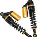 Universal Motorcycle Shocks - 340mm Rear Air Shocks Absorber for Honda Kawasaki Suzuki Yamaha Go Kart Scooters Sport Street Bike