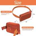 4 x Belt bag Fanny pack crossbody bags for women Everywhere belt bag (Coffee)