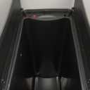 Rubbermaid Elite Stainless Steel Slim Step-On Trash Can 12 Gallon Charcoal Wastebasket for Home/Kitchen/Garage/Apartment/Office