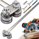 23.6in Positioning Calipers for Circular Saw, Stainless Steel Rip Cut Circular Saw Guide with Double-axis, Adjustable Positioning Calipers for Precise Measurements & Easy Wood Cutting