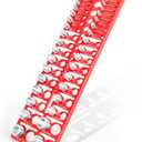 57 Pcs Nut and Bolt Thread Checker - 21 Standard + 17 Metric Thread Gauges | 19 Drill Bit Gauges, Wall-Mountable Bolt Size Finder for Fastener & Drill Bit Identification