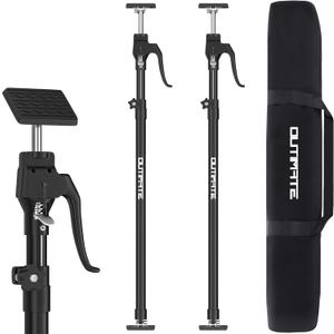 Third Hand Support Pole Heavy Duty, Cabinet Jacks for Installing Cabinets with 154 LBS Capacity and Expand from 49-1/5 to 114-1/5 in, 2-PC