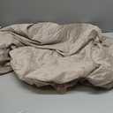 NAISI Waterproof Couch Cushion Covers Thick Velvet Fabric Washable Sofa Slipcovers 1 Piece Individual Sectional Couch Covers with Elastic Bottom(1 PC for 2-Seat Cushion or Loveseat,Light Taupe)