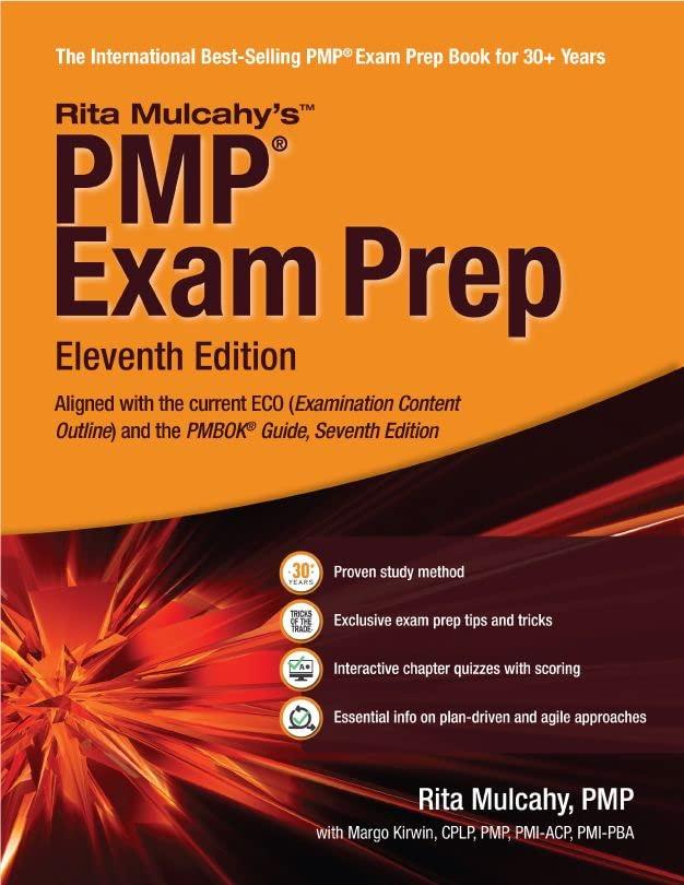 PMP Exam Prep - 2023 Exam Ready. Most Accurate Agile & Predictive Content. Practice Exam Questions & Scoring. Insider Test Taking Strategies. Pass on the First Try! 11th Edition, Paperback 