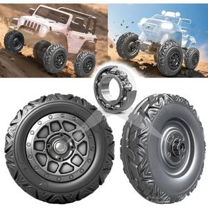 2Pack Soft Compound Alligator Tire for Kids Ride on Car Power Wheels Tires&Wheels Upgrade,Aperture Front/Rear Gator Wheel for SUV/UTV/ATV JEEP Replacement Parts