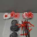 6 Pcs Valentine's Day Decorations Heart Wooden Table Sign Set Red Love Table Centerpiece Valentines Tabletop Decor Tall Standing Farmhouse Wood Block for Wedding Party Home Decorations