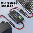 MPPT Solar Charge Controller 12V 10A, Solar Panel Charge Controller with Type-C and USB Output for Solar Panel and Gel, AGM, LiFePO Battery