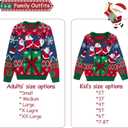 Simplee kids Ugly Christmas Sweater Family Matching Outfits for Women Men Party Sweaters Knitted Pullover (Small)