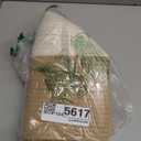 Dahey Jute Spliced Cotton Rope Plant Basket Modern Woven Storage Basket for 10.5" Floor Indoor Planter, Decorative Flower Pots Cover Laundry Bin with Handle Rustic Home Decor, White and Beige