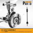 PAROD 665228 CV Axle Assembly Fit for 2003-2010 Pontiac Vibe, 2009-2018 Toyota Corolla 1.8L L4, 2003-2014 Matrix Front Left Drive Side
