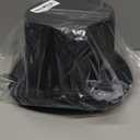 Funny Party Hats Black Top Hat - Victorian Hat for Men - Felt Tuxedo Costume Hat - Coachman Hat - Dress Up Hat (Black - 2 Pack)