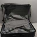 Amazon Basics 26" Hardside Medium Checked Luggage, Expandable For Up to 15% More Space, With Scratch-Resistant Surface, Four Multi-directional Wheels, Black