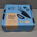 Larder & Vine Enameled Cast Iron 5.7qt Dutch Oven Pot with Lid | Bread Baking | Compatible on All Cooktops & Oven Safe to 500° F | Great for Sourdough Bread | Bondi