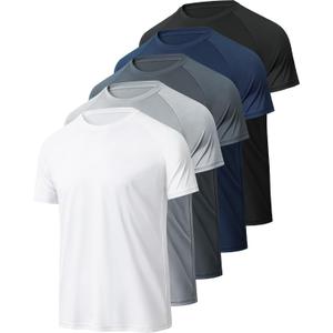 BALENNZ Workout Shirts for Men Short Sleeve Mens Athletic T-Shirts 5BS
