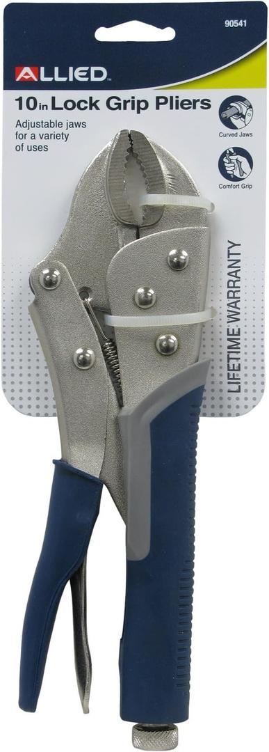10" LOCK GRIP PLIERS W/CUTTER,90541