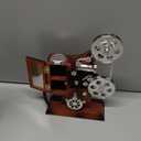 GTGX HK Music Box,Vintage Movie Film Projector Model Wood Metal Antique Musical Box Jewelry Box Gift For Home Decoration