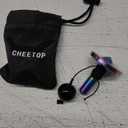 Rope Metal Spinning Top, High Performance Precision Stainless Steel Kill Time Anti-Gravity Perfect Balance Gyroscope, Spins Forever Exceed 10 Minutes Relieve Stress Toy (S/Iridescent Pro)