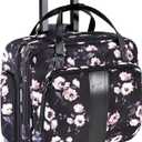 KROSER Rolling Laptop Bag Premium Rolling Laptop Briefcase Computer Bag Fits Up to 15.6 Inch Laptop Overnight Bag with RFID Pockets for Travel/Business/Women