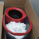O-Cedar EasyWring Microfiber Spin Mop, Bucket Floor Cleaning System, Red, Gray, Standard