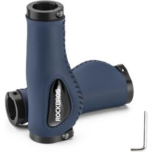 ROCKBROS Bike Handle Grips Ergonomics Design Soft Gel Dual Lock on Bicycle Handlebar Grips for Mountain MTB MBX Bike Electric Scooter